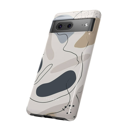 Grey Lines Simplicity - Protective Phone Case