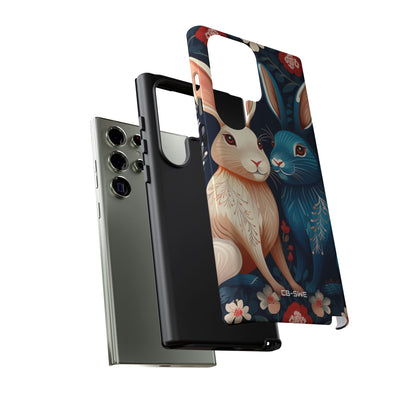 Rabbits Embrace Blossoms - Samsung Case