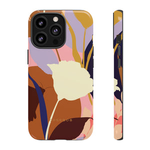 Summer Flower Silhouette iPhone case (Protective) - Protective Phone Case