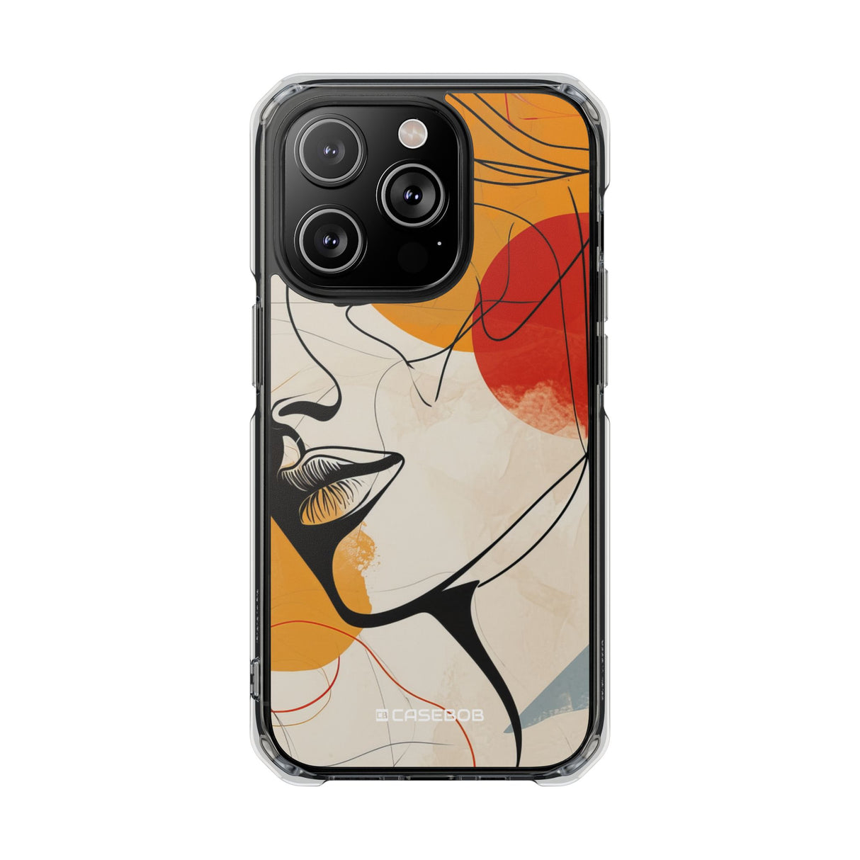 Contemplative Warmth - Phone Case for iPhone (Clear Impact - Magnetic)