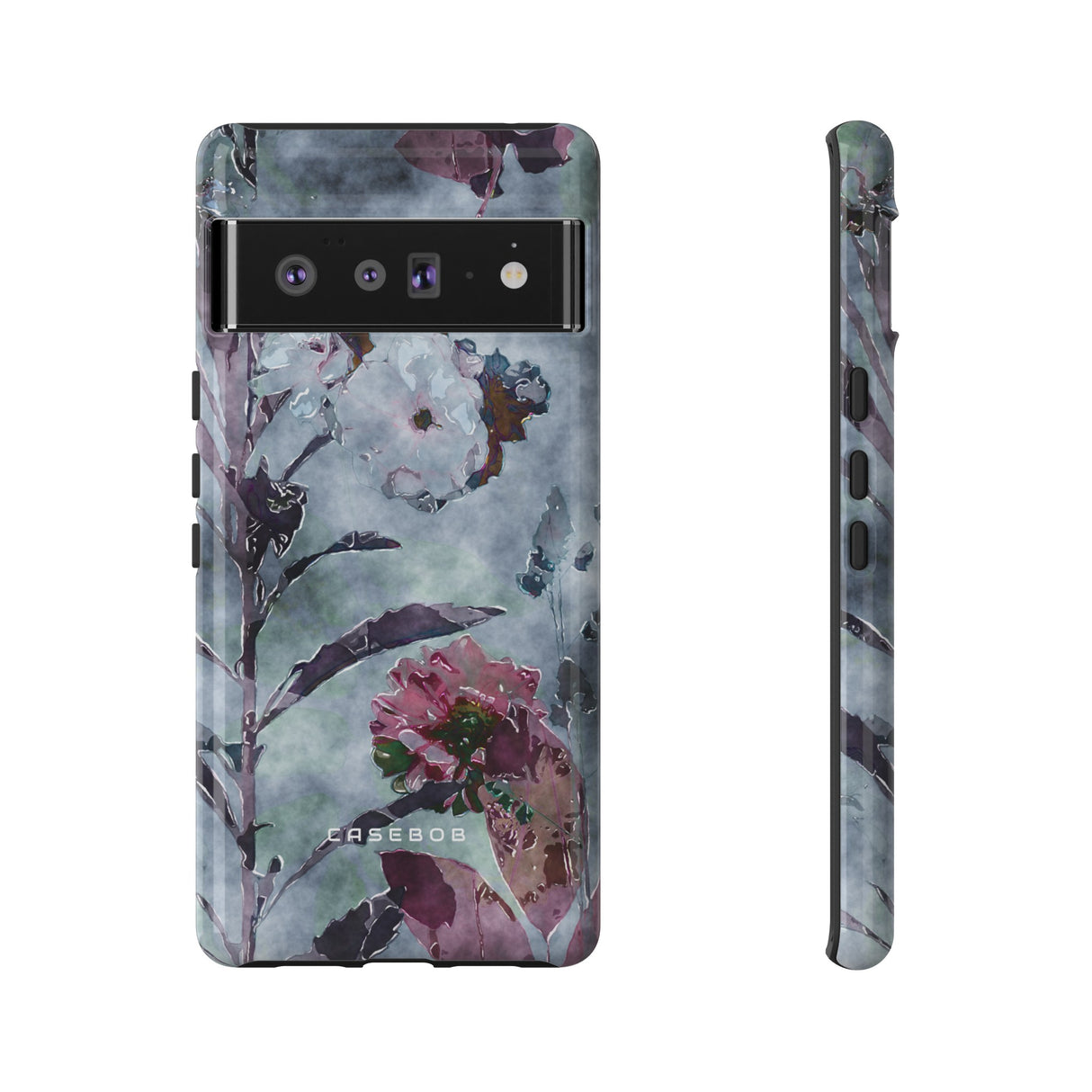 Monochrome Roses, Peonies & Asters - Protective Phone Case