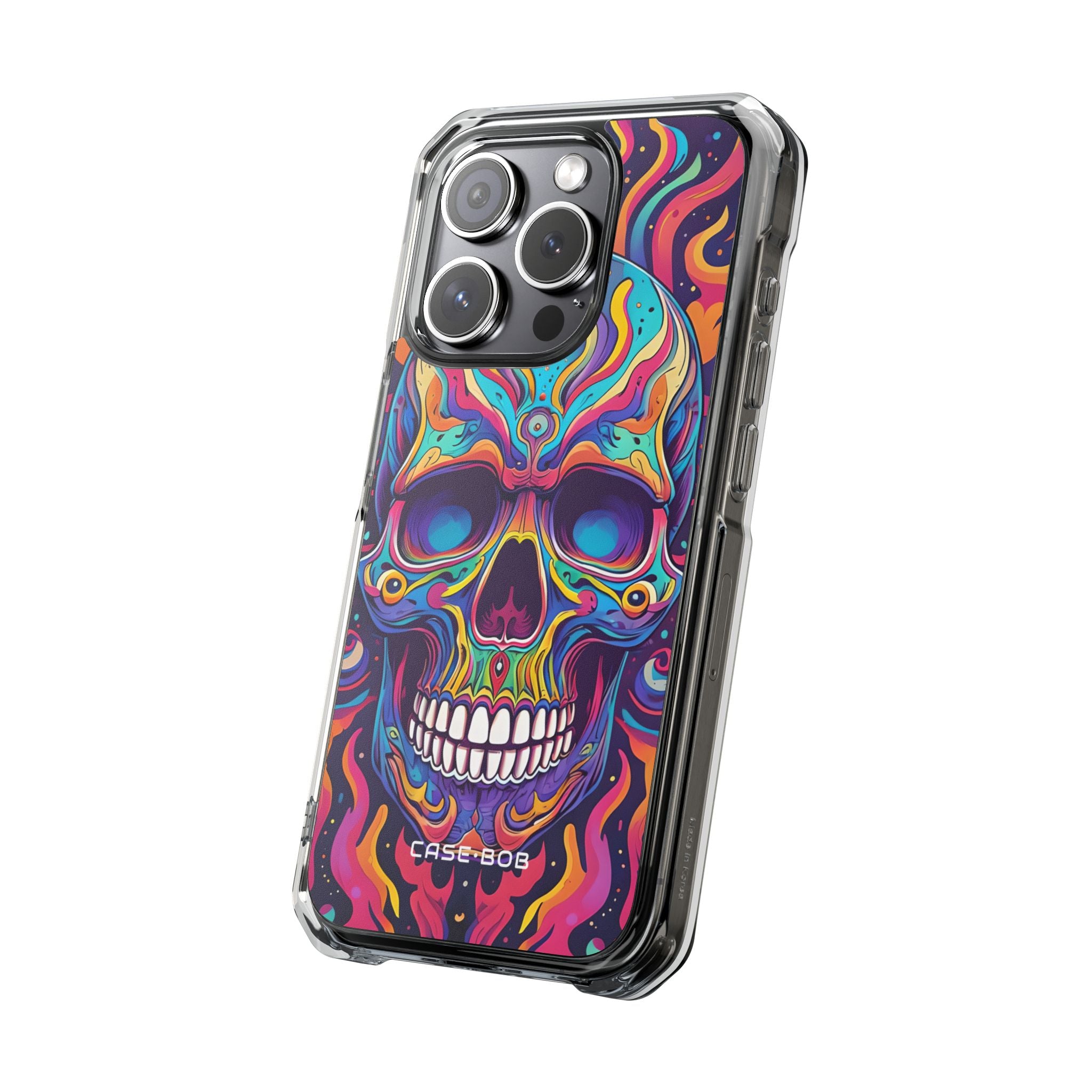 Flaming Skull iPhone 15 Pro Case - Impact