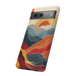 Sunset Waves | Protective Phone Case for Google Pixel