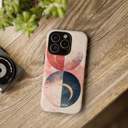 Golden Crescents Crimson iPhone 16 Pro Case - Tough