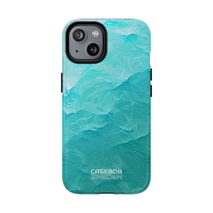 Soothing Aqua Currents iPhone 14 - Tough+
