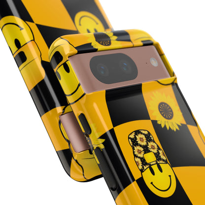 Joyful Checkered Smiles - Google Pixel Case