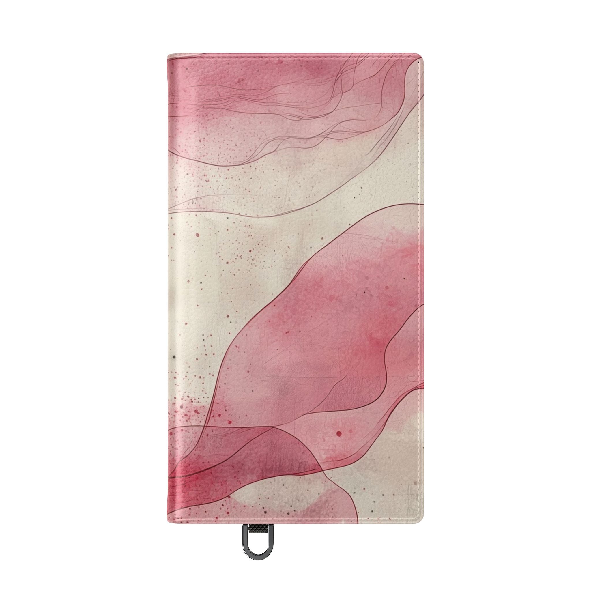 Crimson Ribbon Waves - Samsung S24 Ultra Case - Wallet