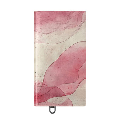 Crimson Ribbon Waves - Samsung S24 Ultra Case - Wallet