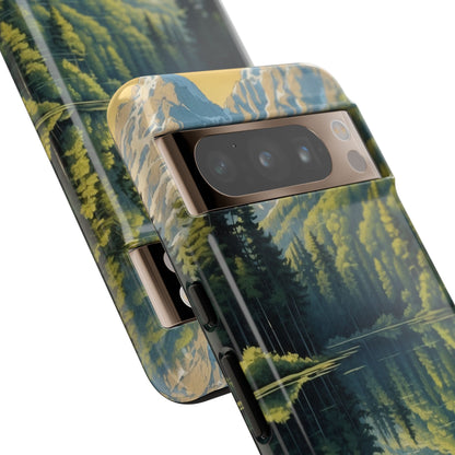 Mountain Peaks Reflect - Google Pixel Case