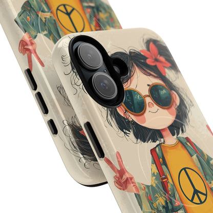Peace Pigtails iPhone 16 Plus Case - Tough+