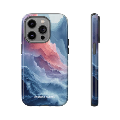 Mountain Wave Serenity - Tough iPhone 14 Phone Case