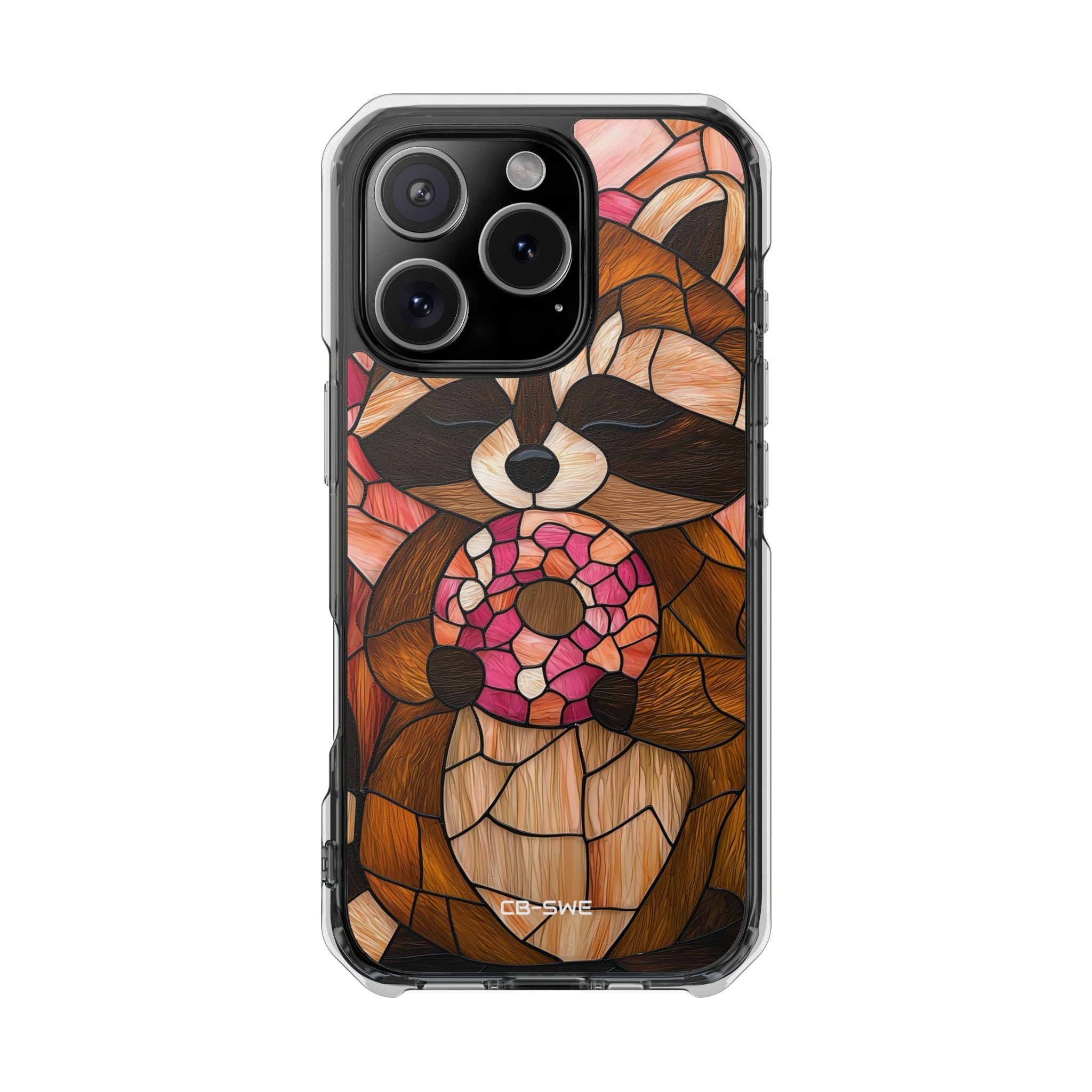 Raccoon Holds Donut iPhone Case - Impact