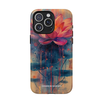 Lotus Blossom Art - Tough + MagSafe® iPhone 15 Phone Case