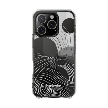 Monochrome Motion Flow iPhone 16 - Impact Clear+