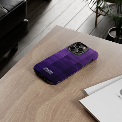 Purple Horizon Grid iPhone 14 - Resistente