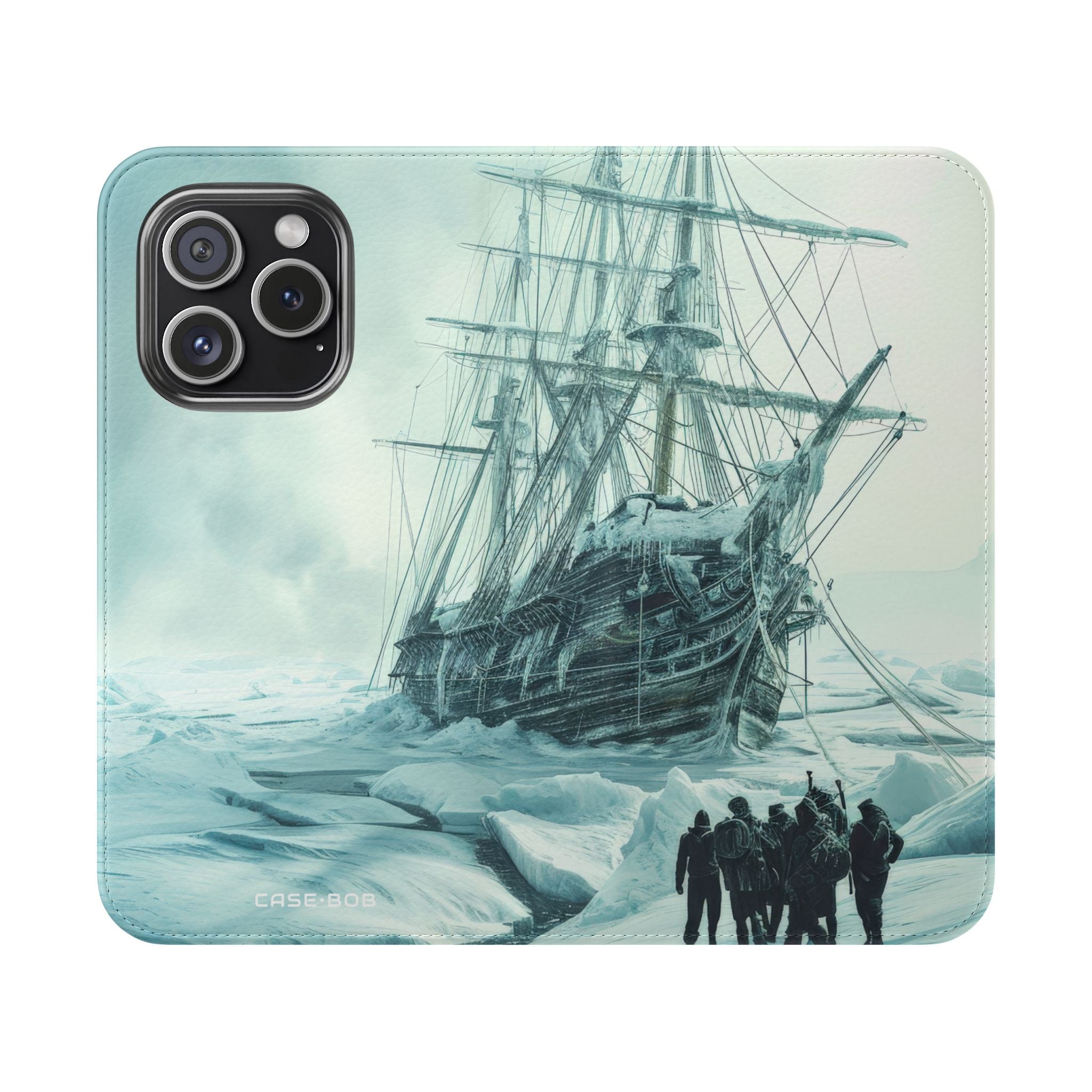 Iced Galleon - iPhone 15 Pro Case - Wallet