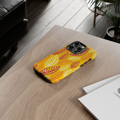 Vibrant Leaf Symphony - iPhone Case