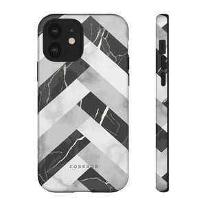 Grey Herringbone - Protective Phone Case