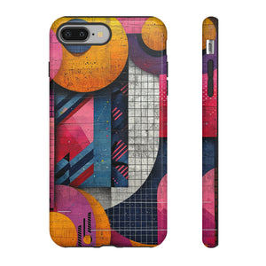 Lively Neon Geometry - Protective Phone Case