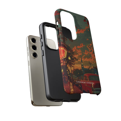 Mid-Century Nostalgia Streetscape Samsung S23 - Tough Phone Case