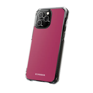 Maroon | Phone Case for iPhone (Clear Impact Case - Magnetic)