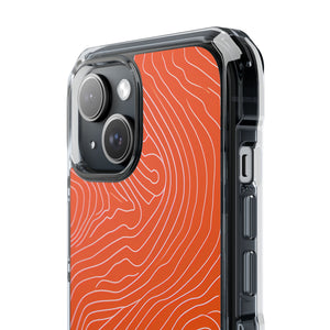 Pantone Tangerine Design | Handyhülle für iPhone (Clear Impact Case – magnetisch)