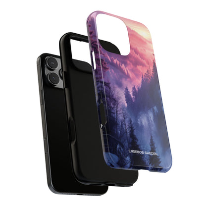 Misty Forest Serenity - Tough iPhone 16 Phone Case