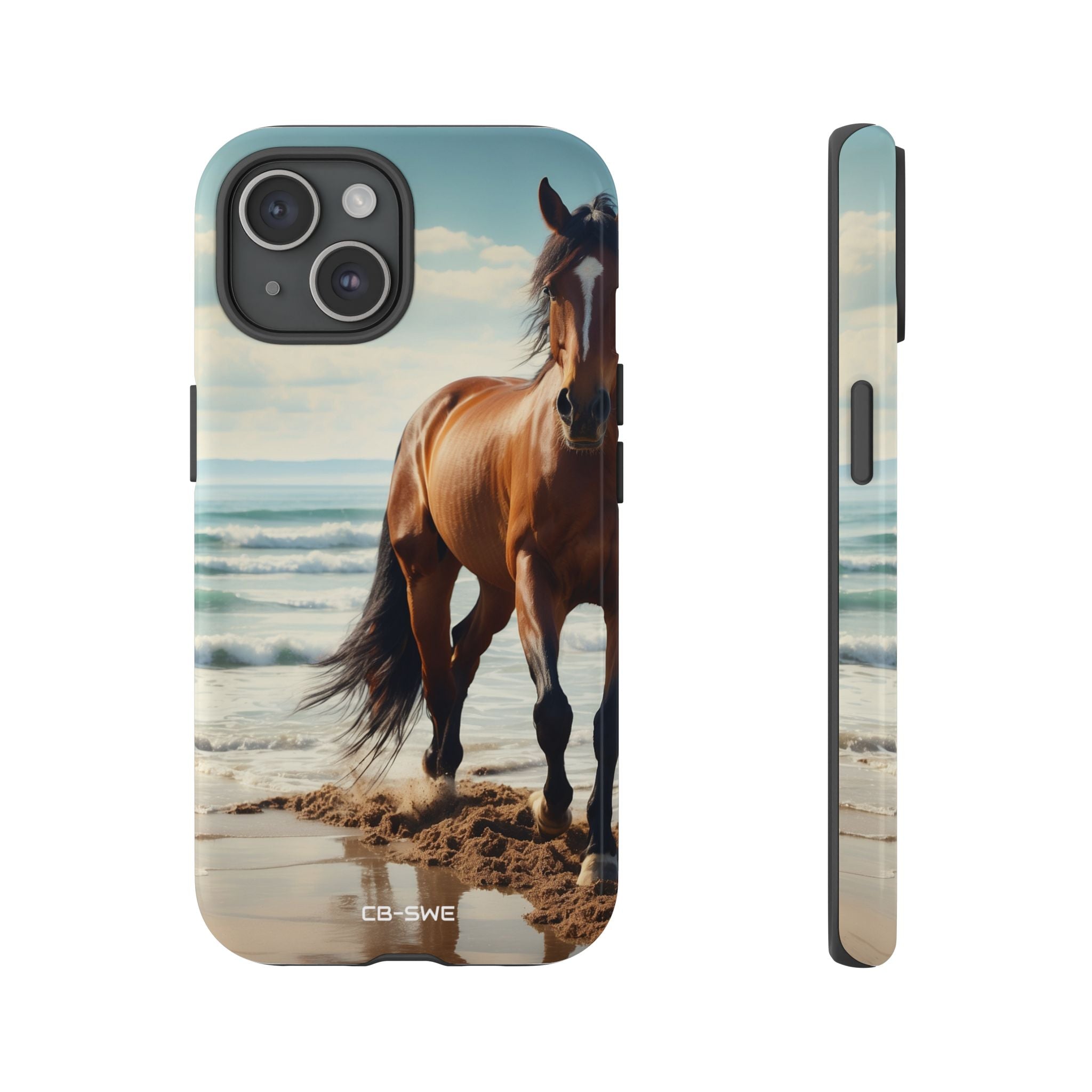 Horse Gallops Shoreline - iPhone Case