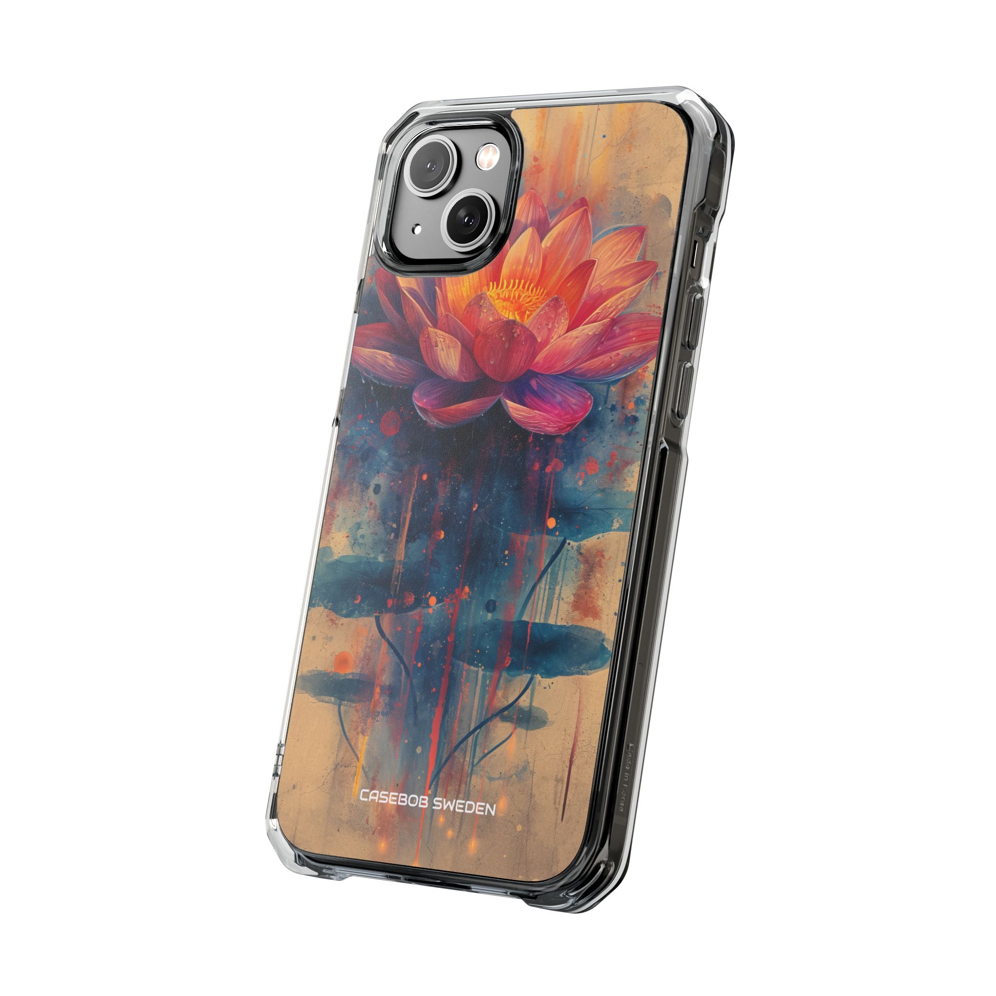 Lotus Blossom Art - Clear Impact iPhone 14 Phone Case