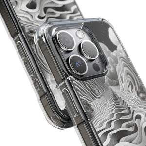 Ethereal Waves - Phone Case for iPhone (Clear Impact - Magnetic)