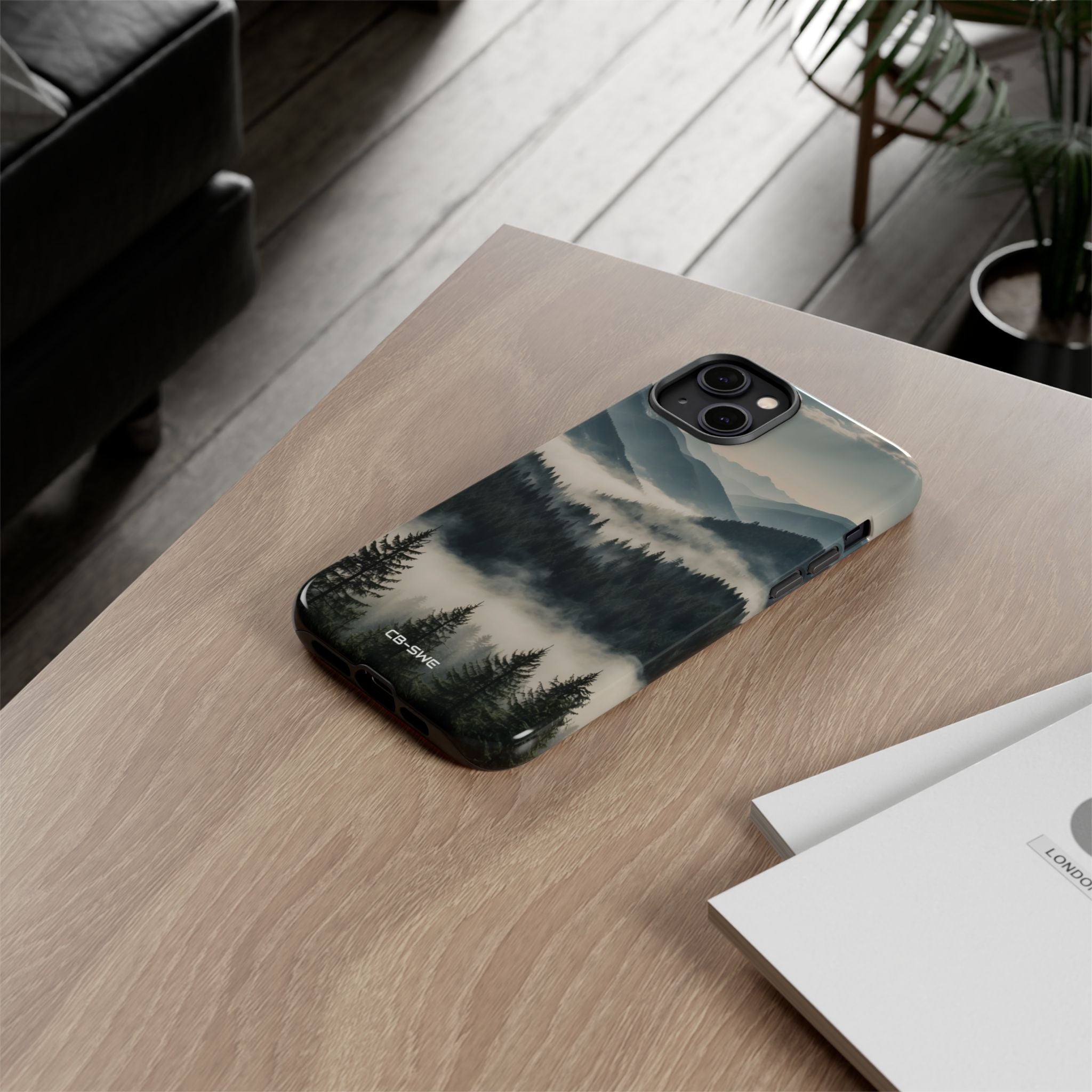 Misty Forest Embrace - iPhone Case