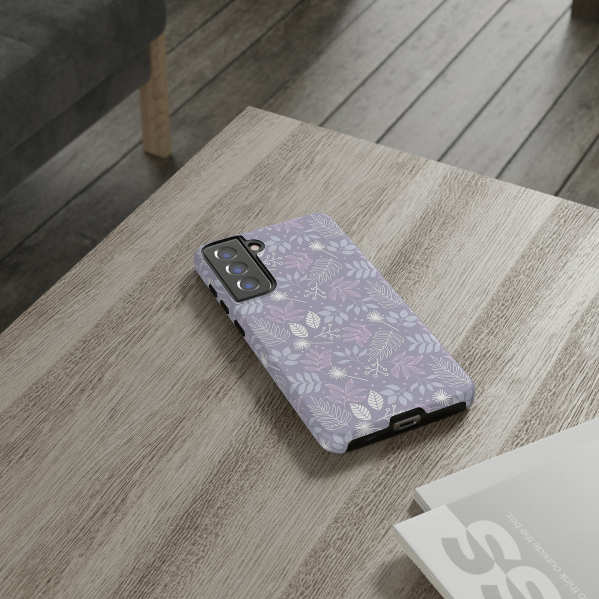 Purple Mona Leaf - Protective Phone Case