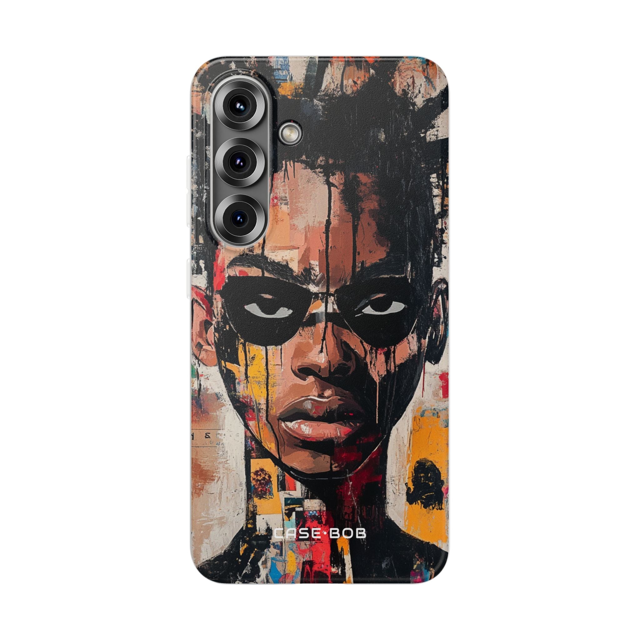 Masked Portrait Drips Samsung S25 Case - Soft