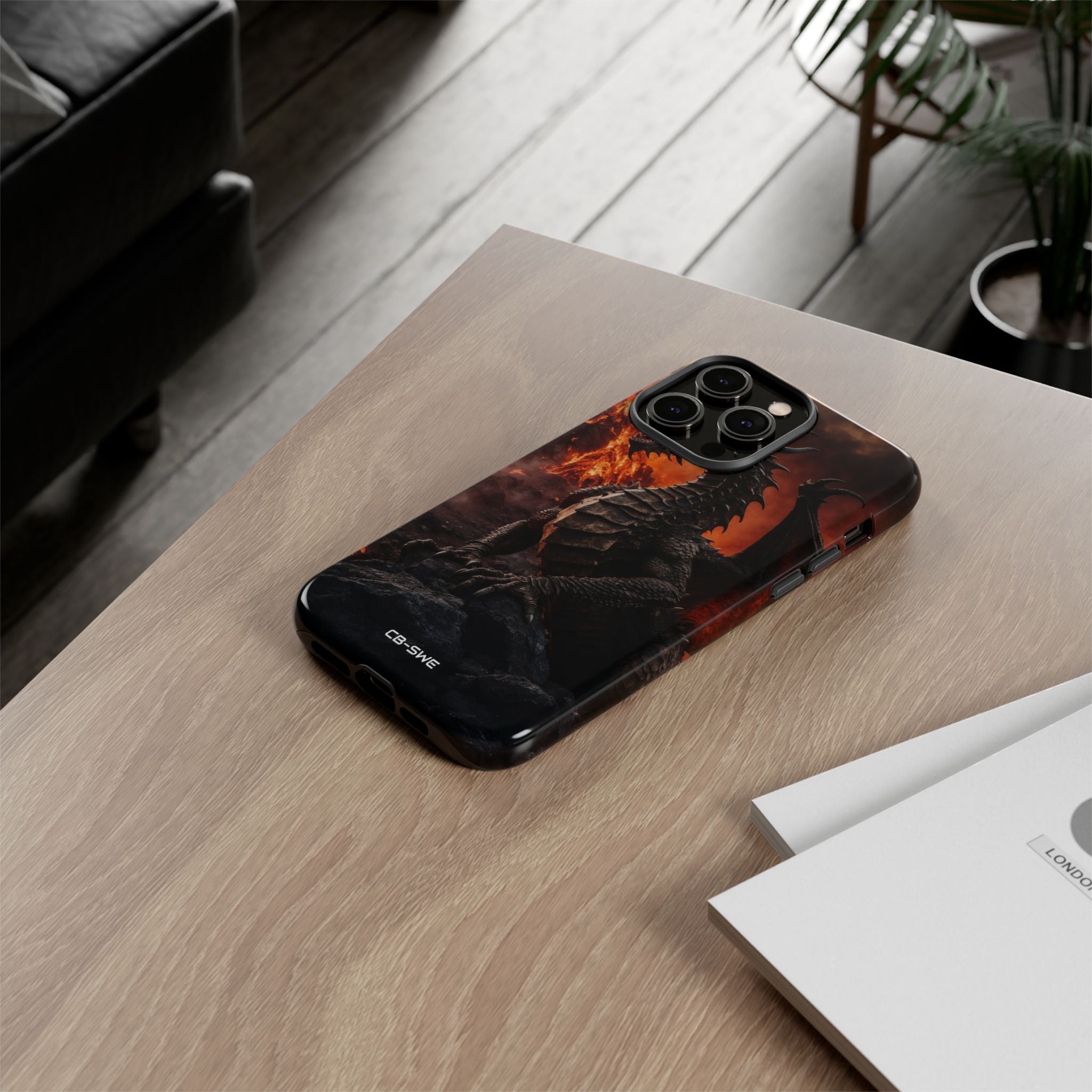 Fiery Dragon Soars - iPhone Case