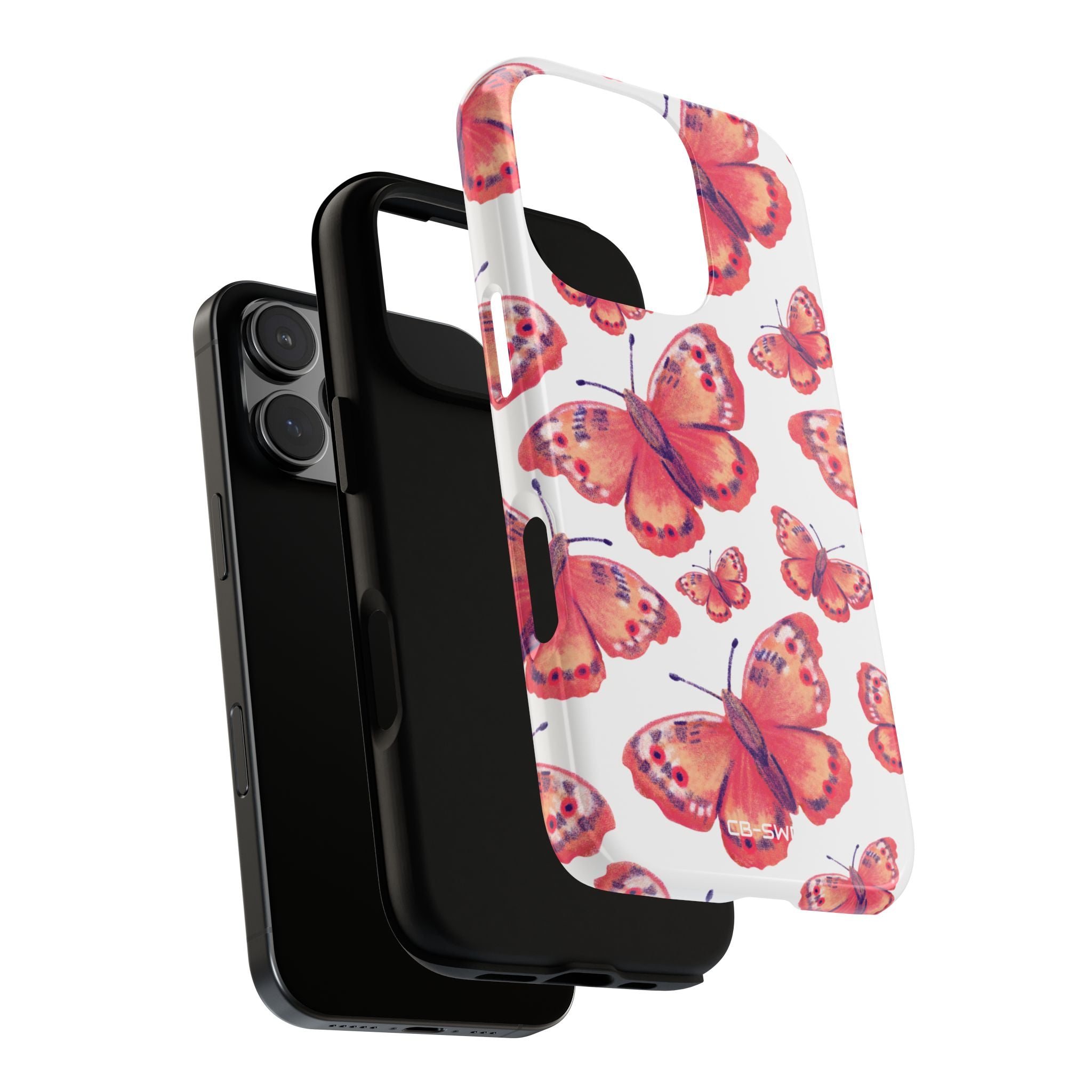 Vibrant Butterfly Dance - iPhone Case