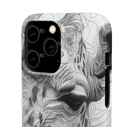 Monochrome Giraffe | Slim Phone Case for iPhone