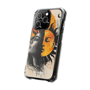 Sunlit Duality - Phone Case for iPhone (Clear Impact - Magnetic)