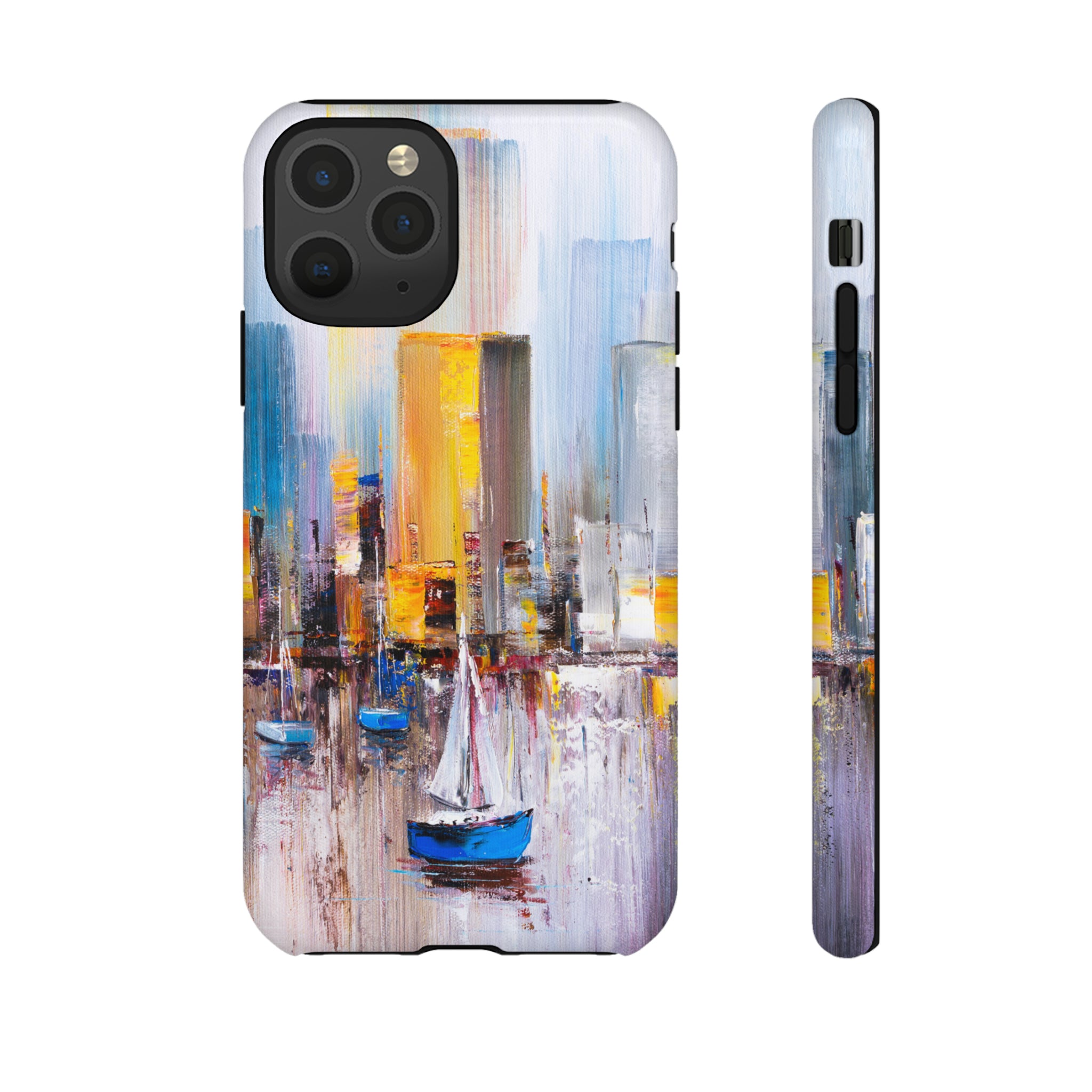 Oil Painting - Manhattan Bay - Protective Phone Case