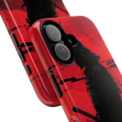 Crimson Samurai iPhone 16 Plus Case - Tough