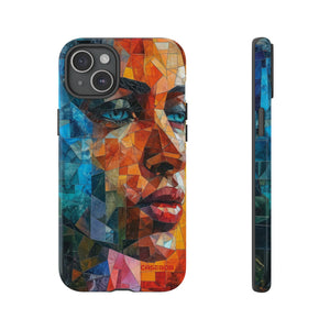 Geometric Fusion Lady - Protective Phone Case