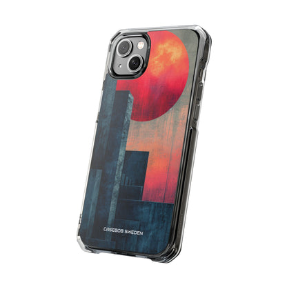 Abstract Geometric Skyline - Clear Impact iPhone 14 Phone Case