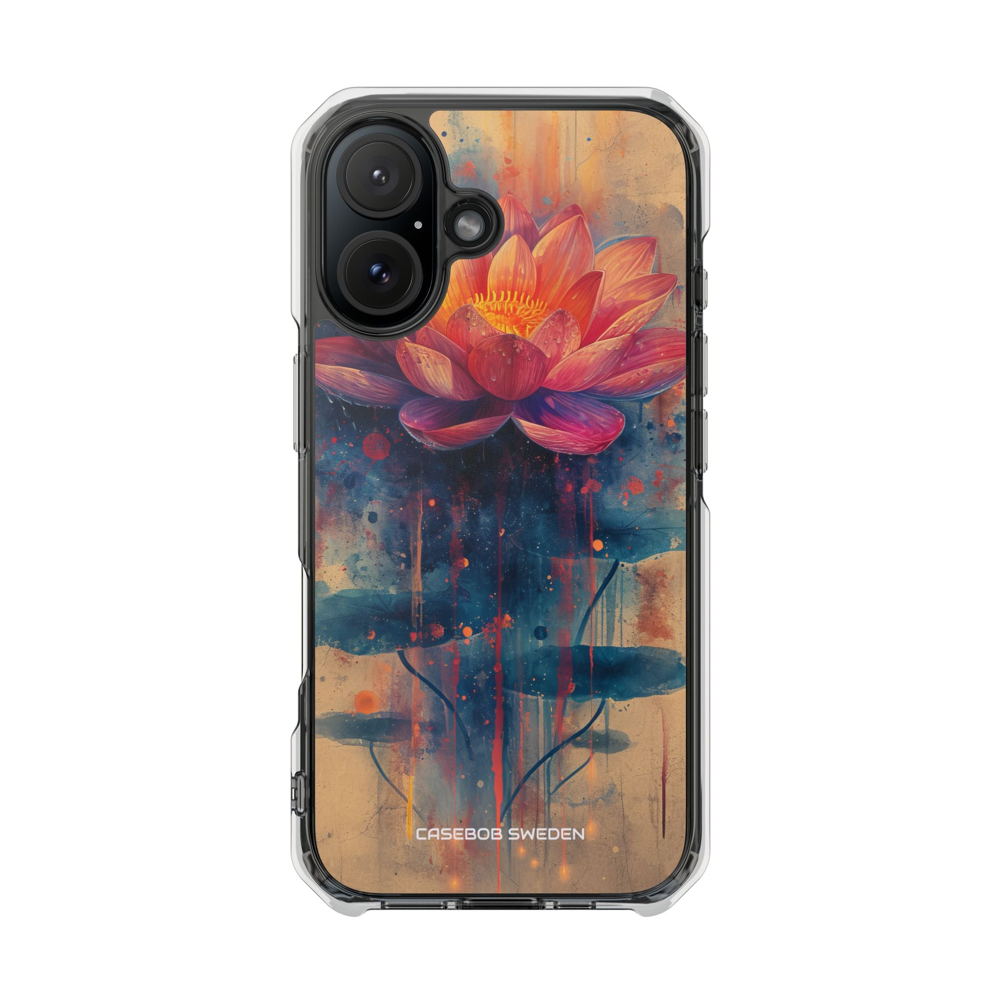 Lotus Blossom Art - Clear Impact iPhone 16 Phone Case