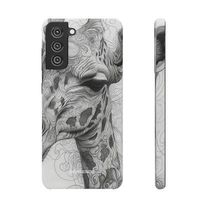 Monochrome Giraffe | Slim Phone Case for Samsung