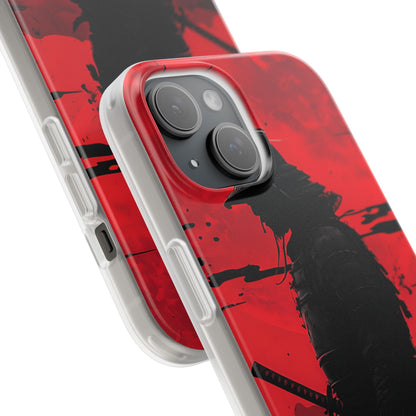 Crimson Samurai iPhone 15 Case - Soft