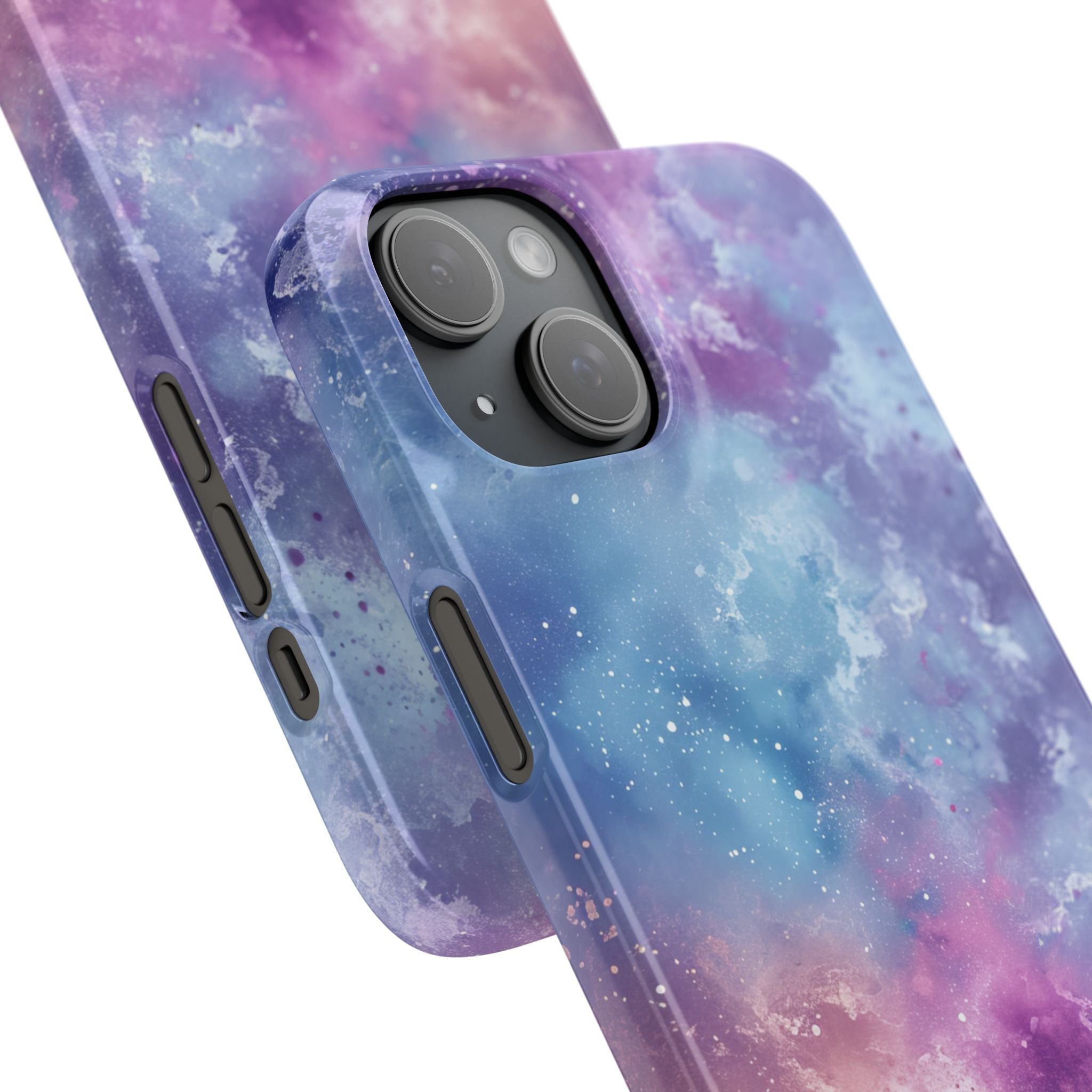 Cosmic Nebula Swirls - Slim iPhone 15 Phone Case