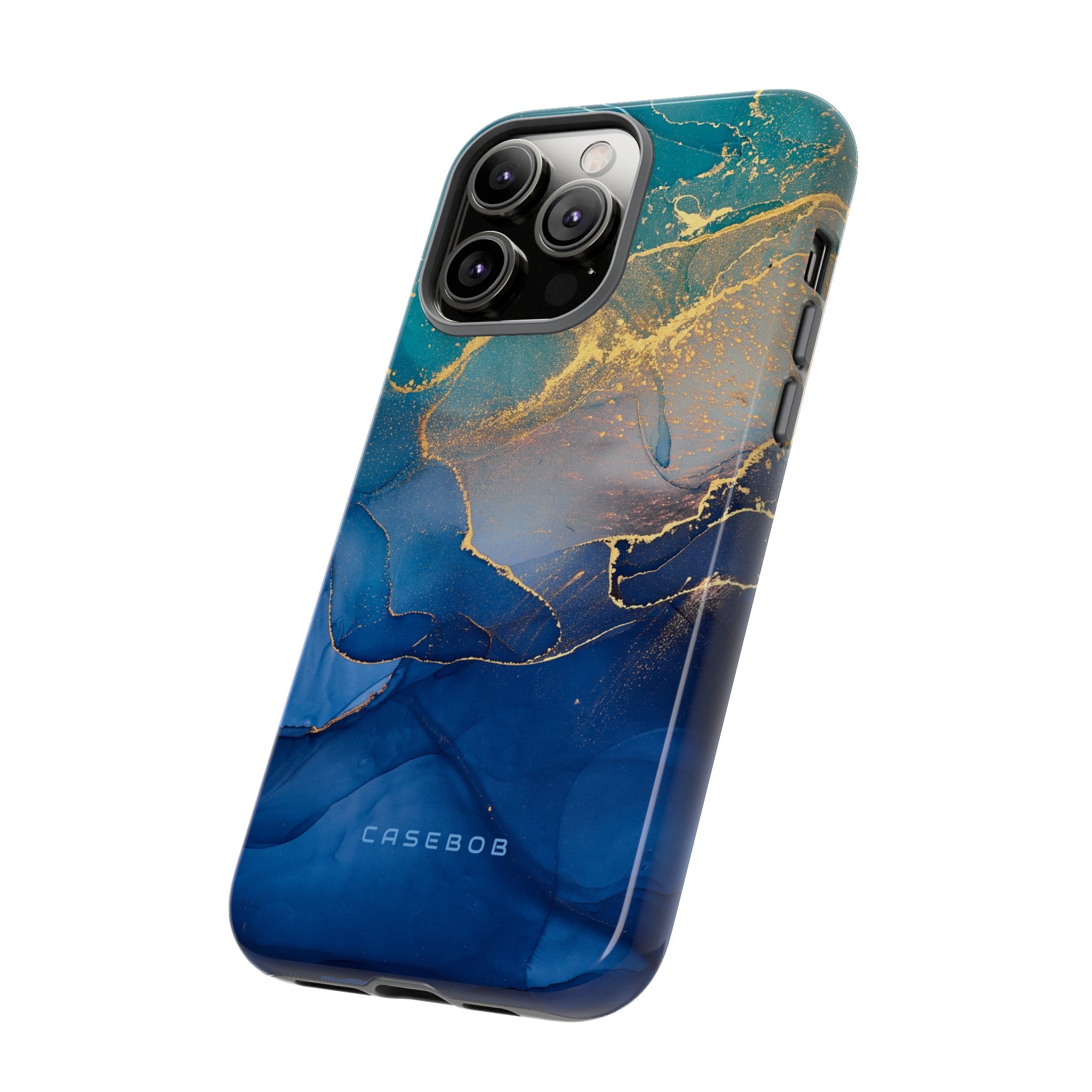 Blue Alcohol Ink - Protective Phone Case