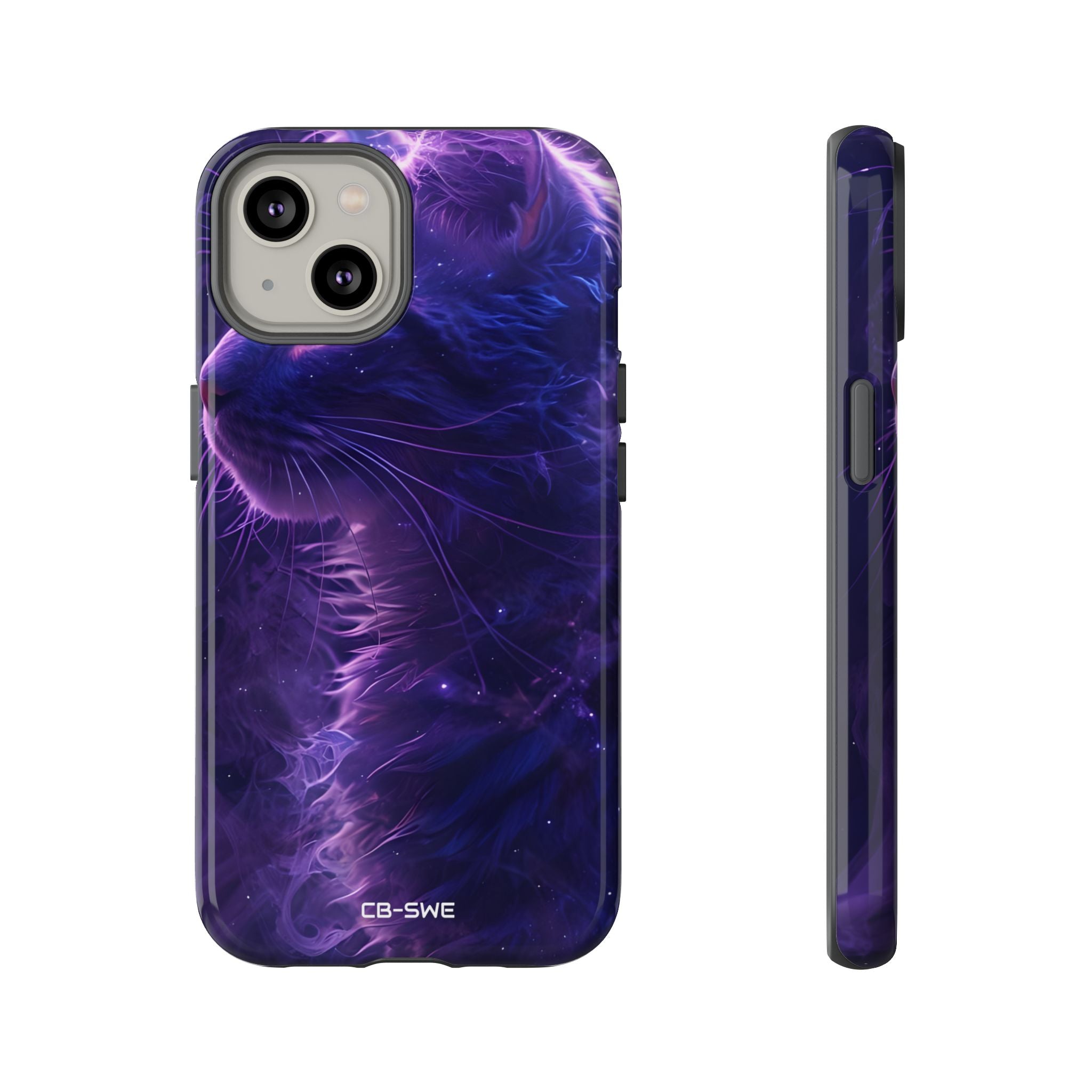 Mystical Starlit Cat - iPhone Case
