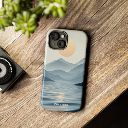 Golden Horizon iPhone 15 Case - Tough