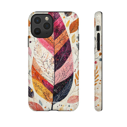 Vibrant Leaves Dance - iPhone Case