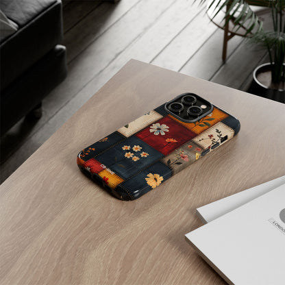 Floral Patches Bloom - iPhone Case